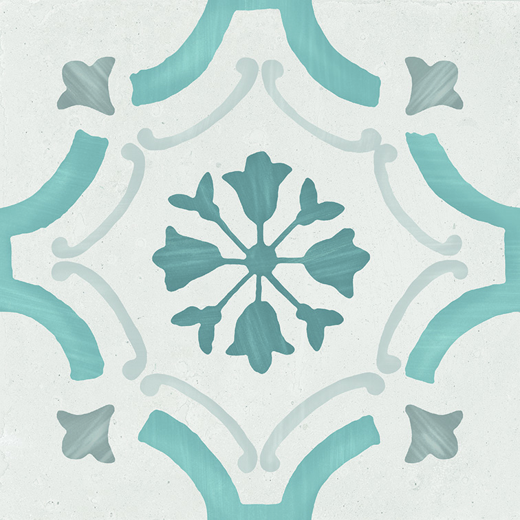 Noha Sharq Blue Ornate tegel