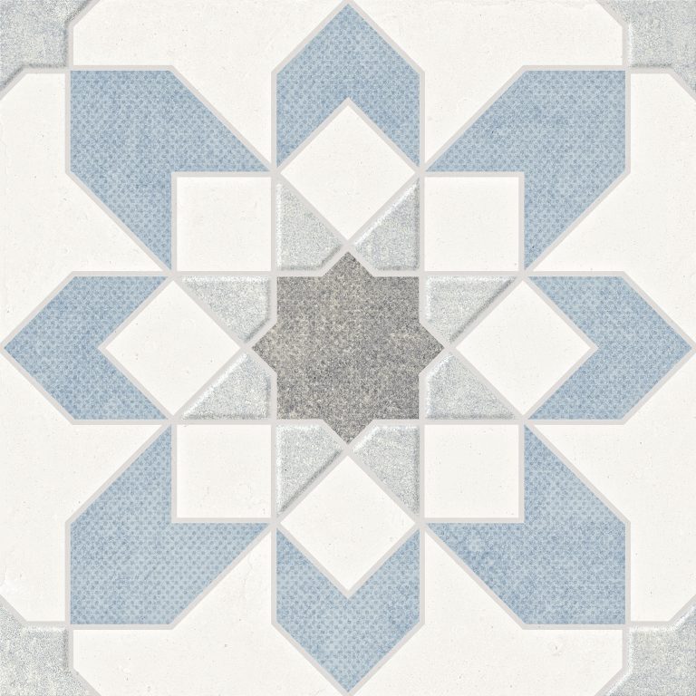 Noha Dakhira Blue Flower tegel