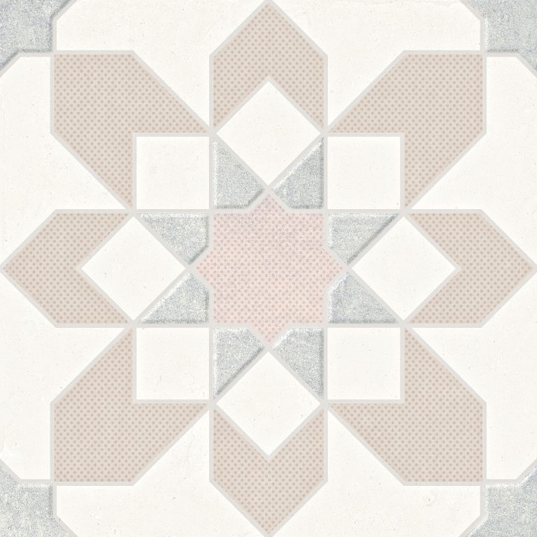 Noha Dakhira Taupe Flower tegel