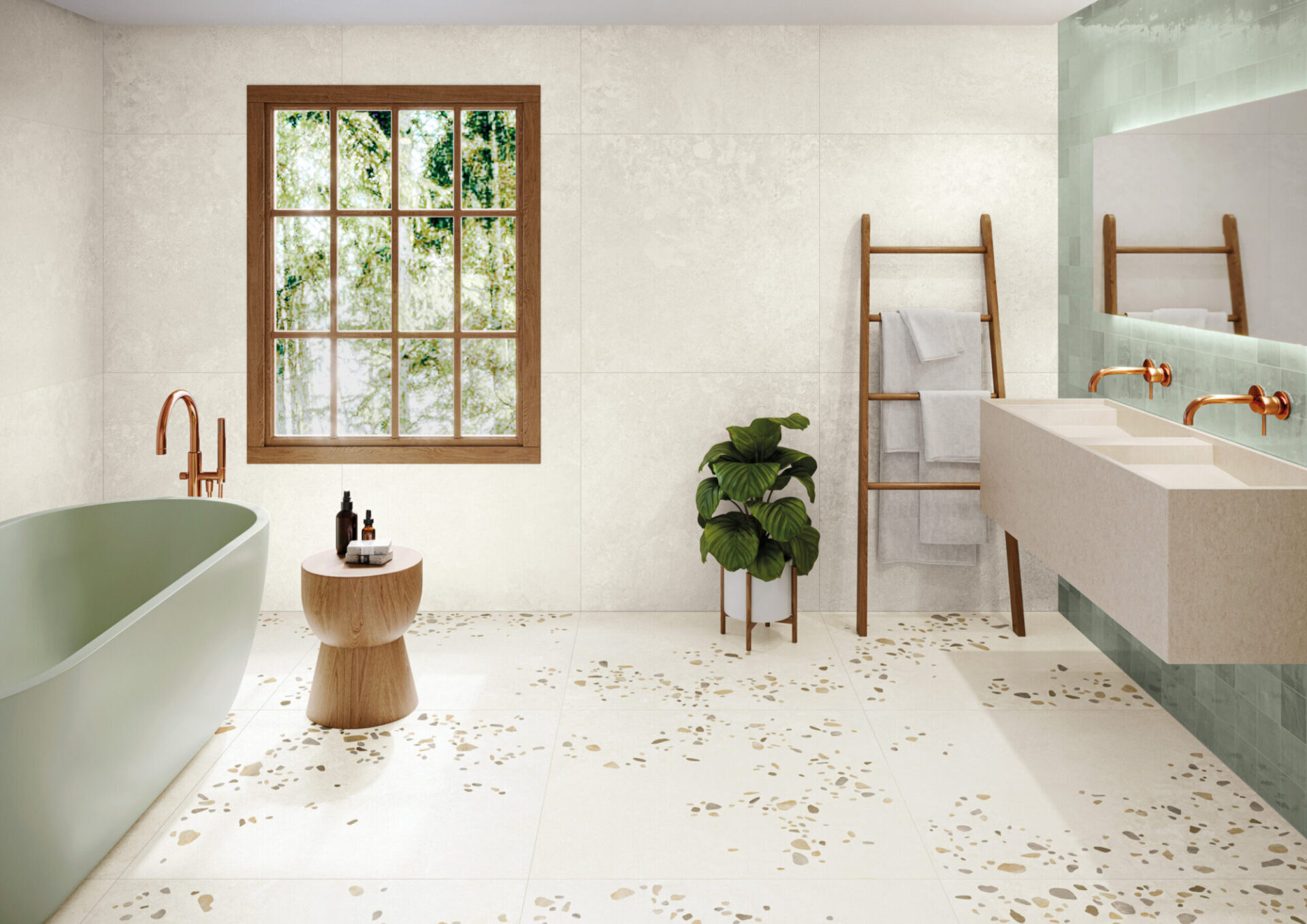 Sfeerfoto Noha Aven White Decor tegels