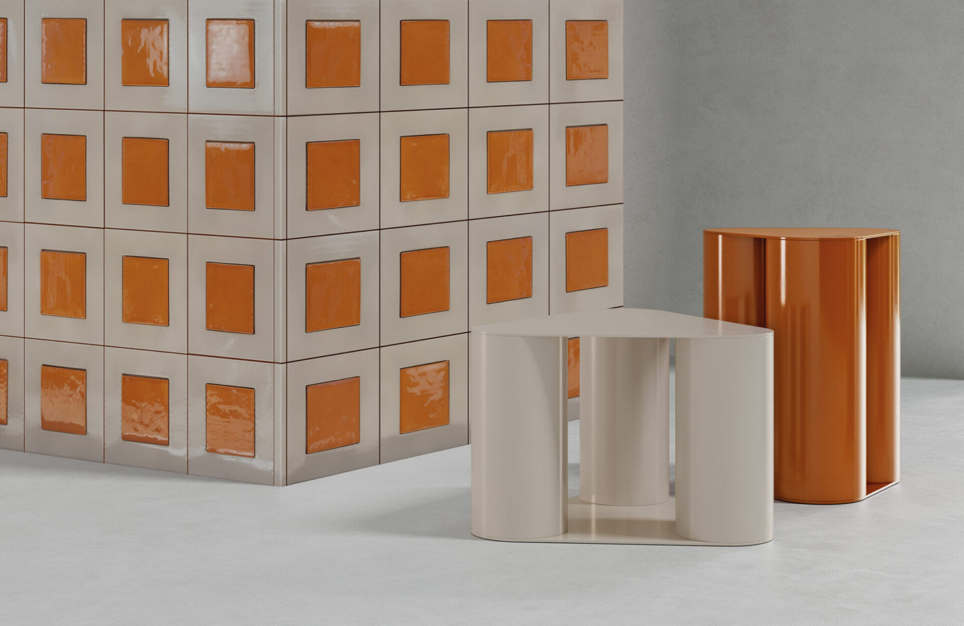 Sfeerfoto Noha Frame Taupe / Clay tegels