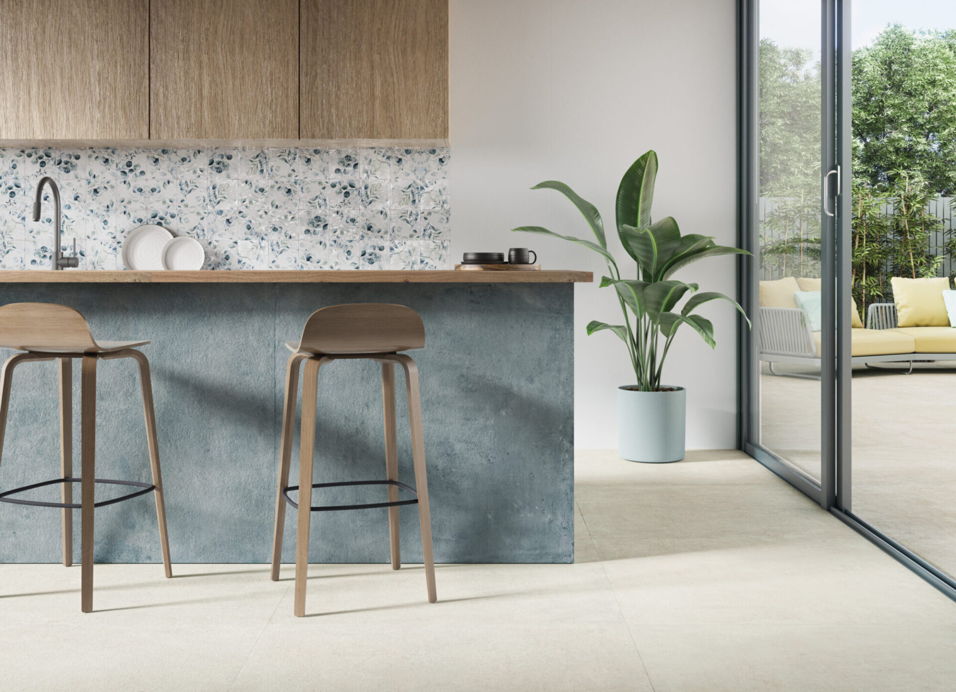 Sfeerfoto Noha Boreo Pearl A / Pearl / Blue tegels