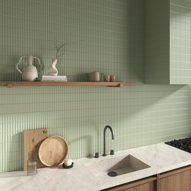 Sfeerfoto Noha Monasteroli Menta Glossy / Menta Matt tegels