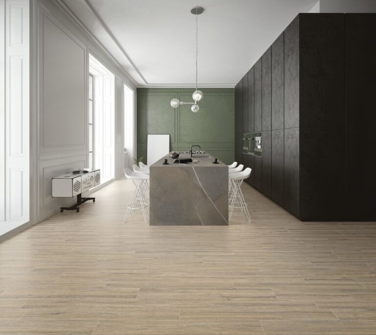 Ariostea Legni High Tech tegels in een interieur