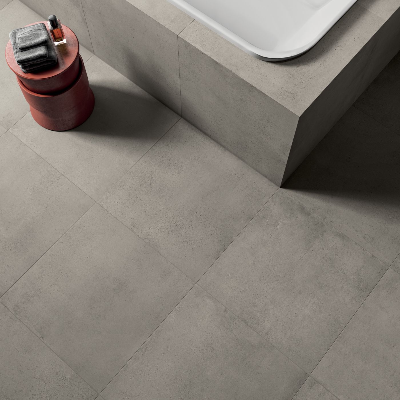 Cercom Infinity Concrete in een interieur