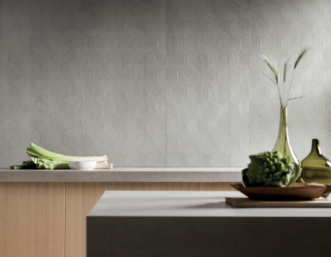 Kronos Prima Materia Cemento in een interieur