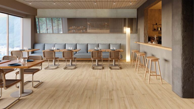 Polis Blend tegels in een interieur